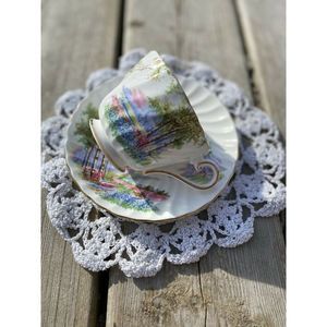 AYNSLEY Bone China England BLUEBELL TIME #C1193 Set Tea Cup & Saucer